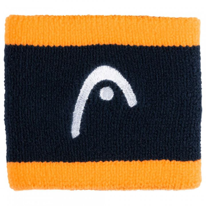 Head Striped Wristband 2.5" Navy / Banana
